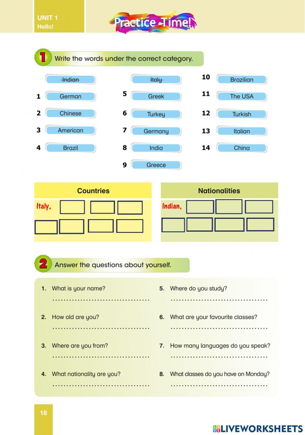 5 1.ünite ders kitabı sayfa 18