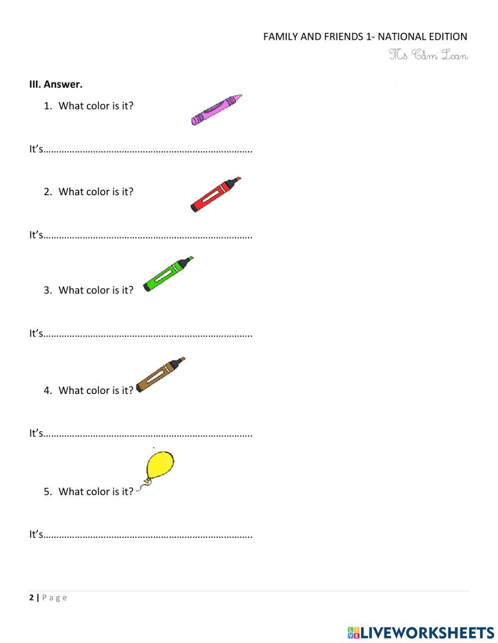 Family and Friends 2 - Starter 1