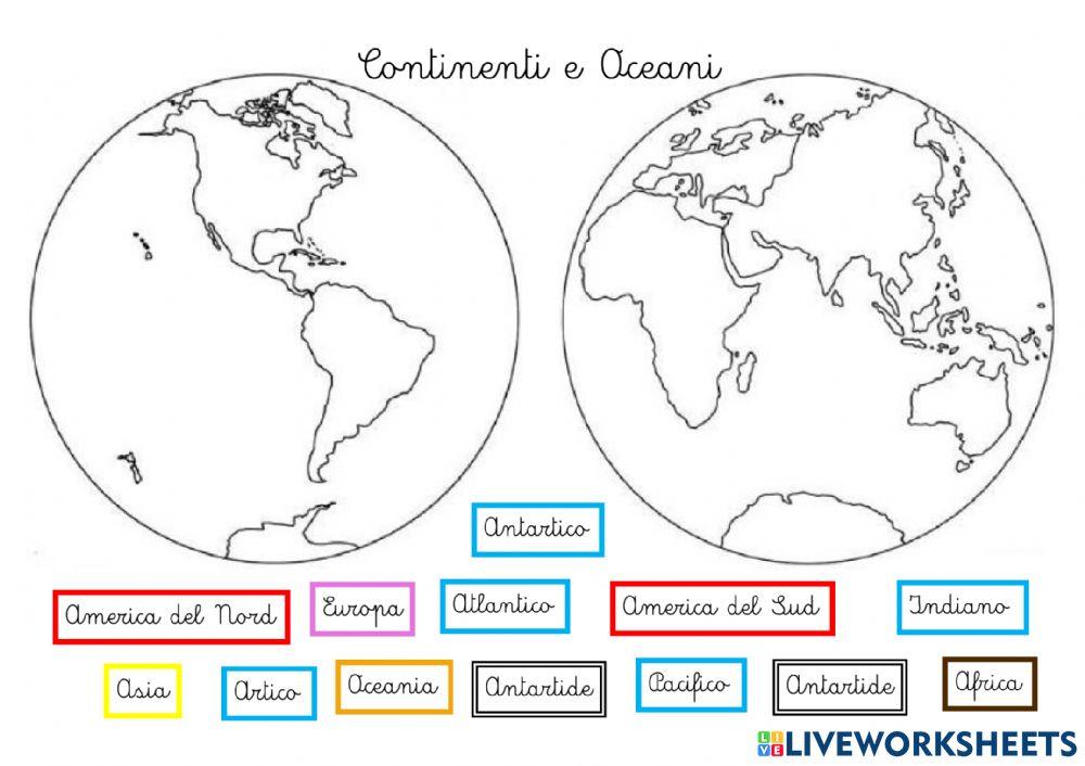 Continenti e Oceani