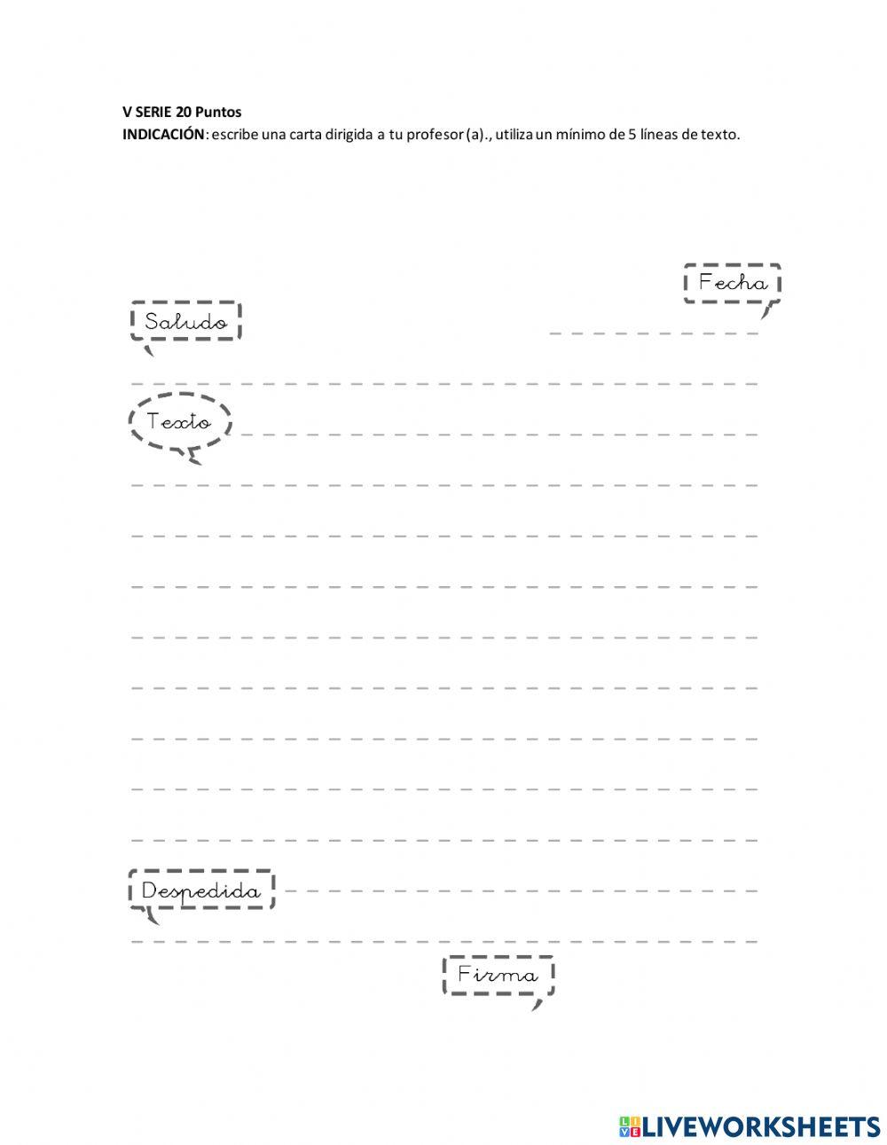 Prueba Corta 4ta. Unidad Comunicación y Lenguaje 