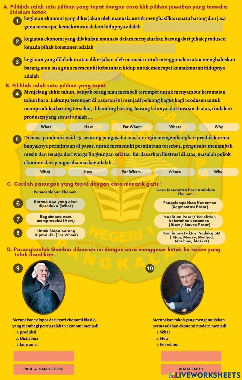 Permasalahan Ekonomi