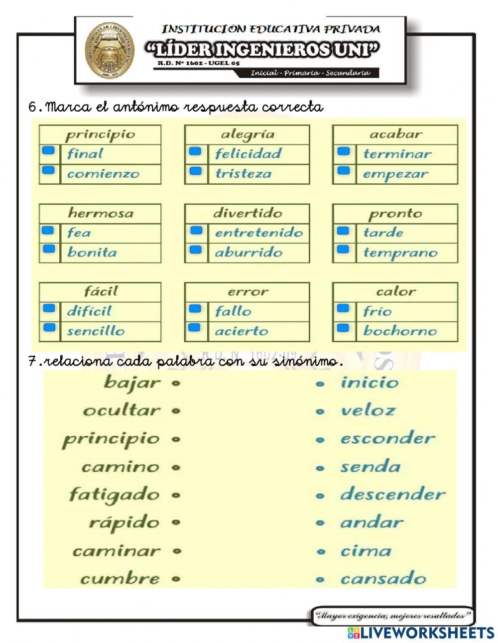 Examen de raz. verbal v unidad