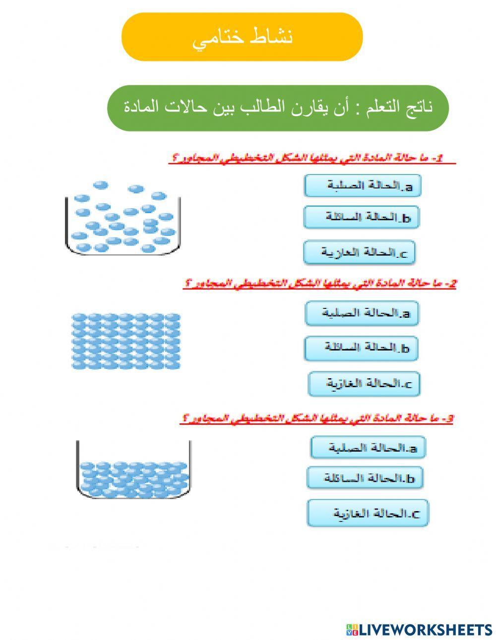 حالات المادة