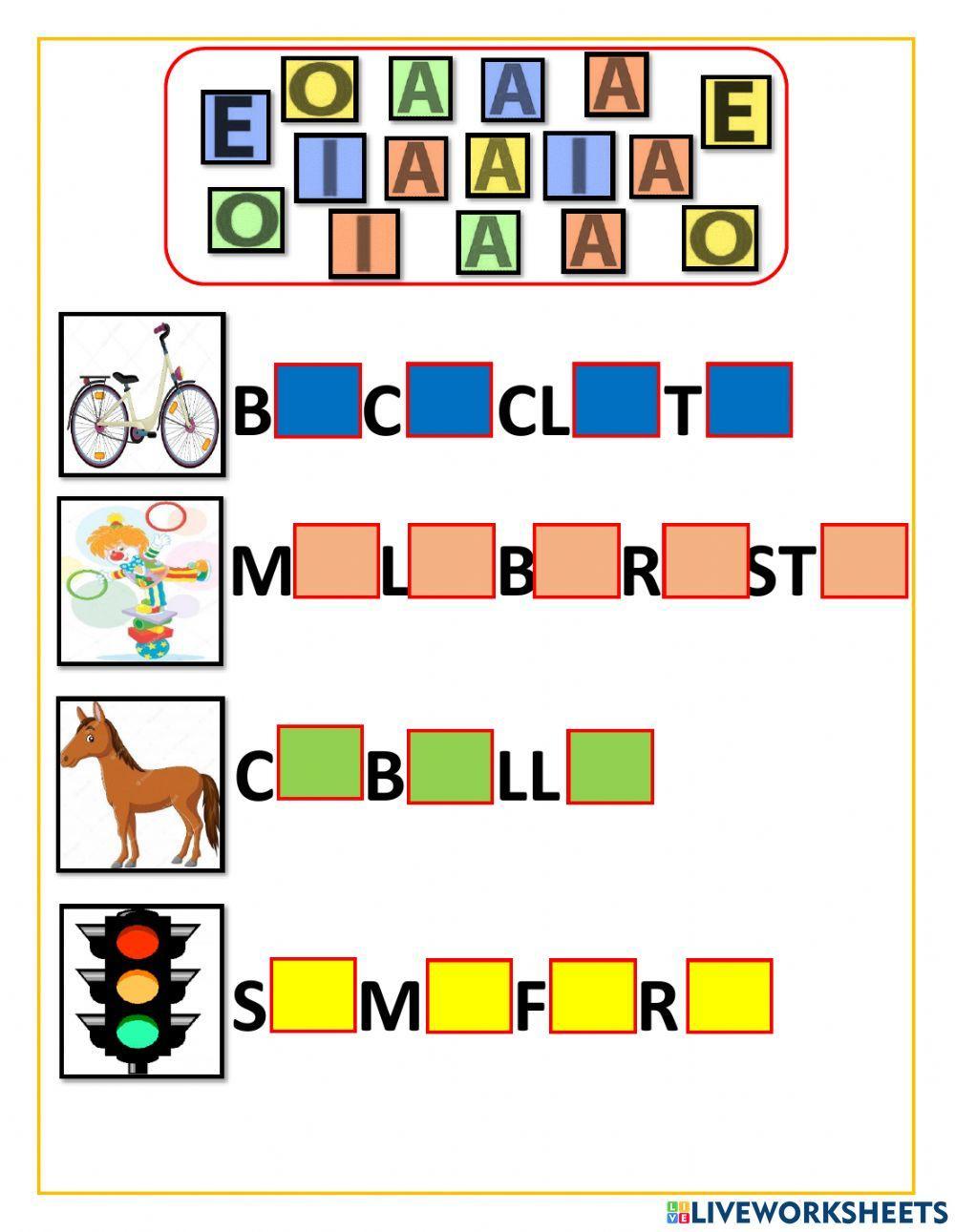 Completa las silabas