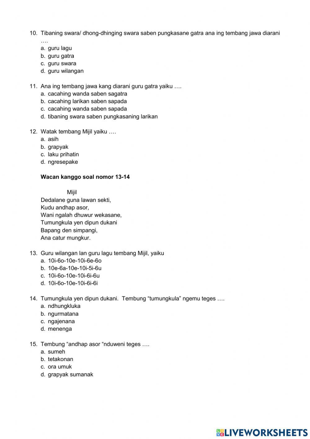 Pts gasal 2021-2022 b jawa