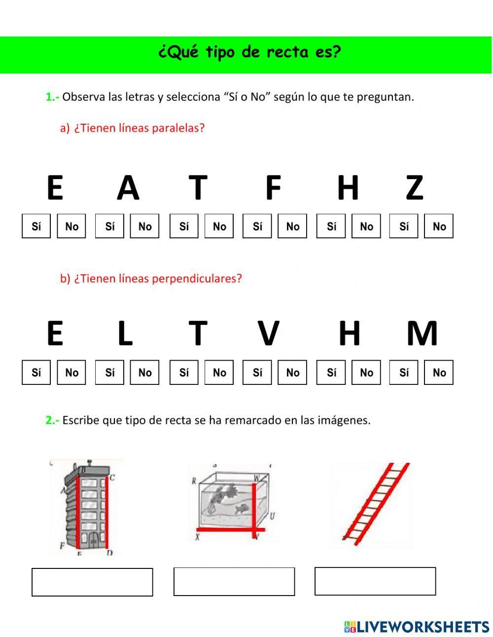 ¿Qué tipo de recta es?
