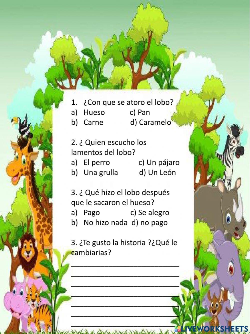 El lobo y la Grulla.