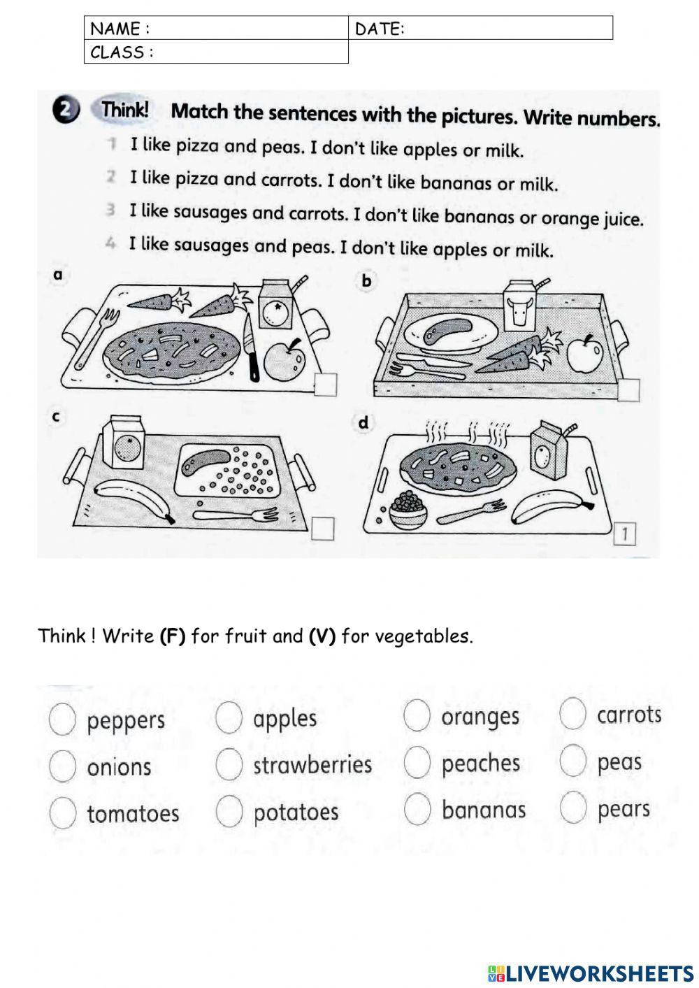 Fruit and vegetables 2