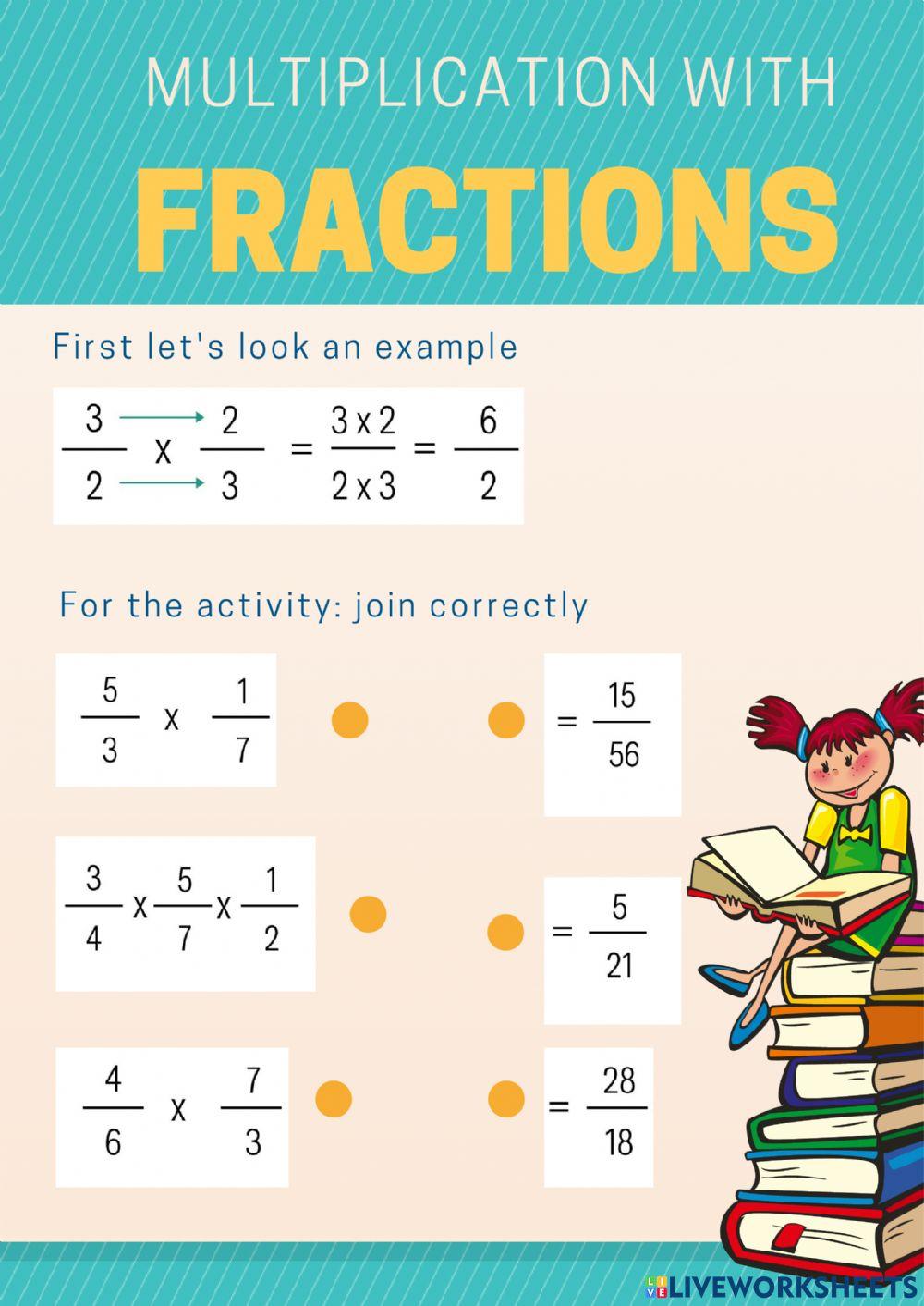 Multiplication with fractions