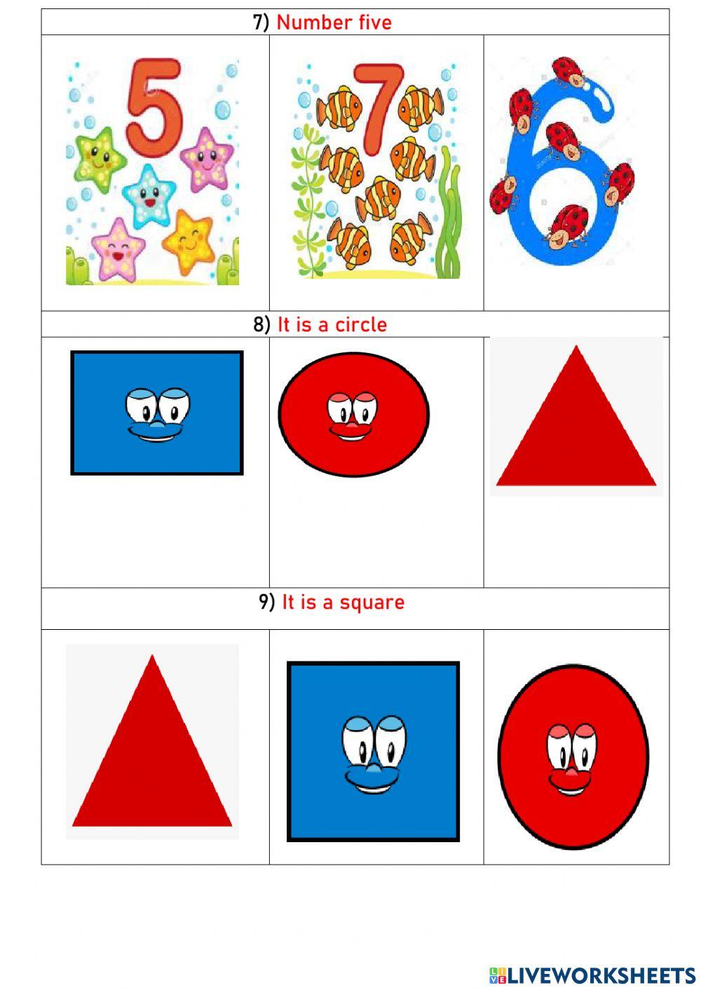 Test about colors and numbers