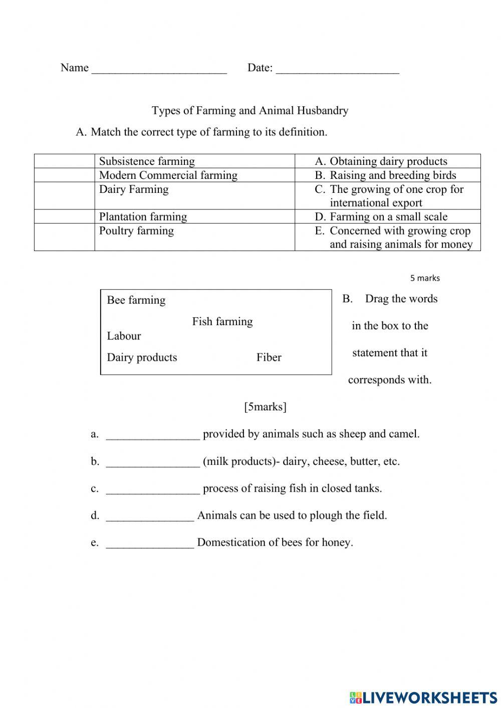 commercial-farming-animal-husbandry-worksheet-live-worksheets