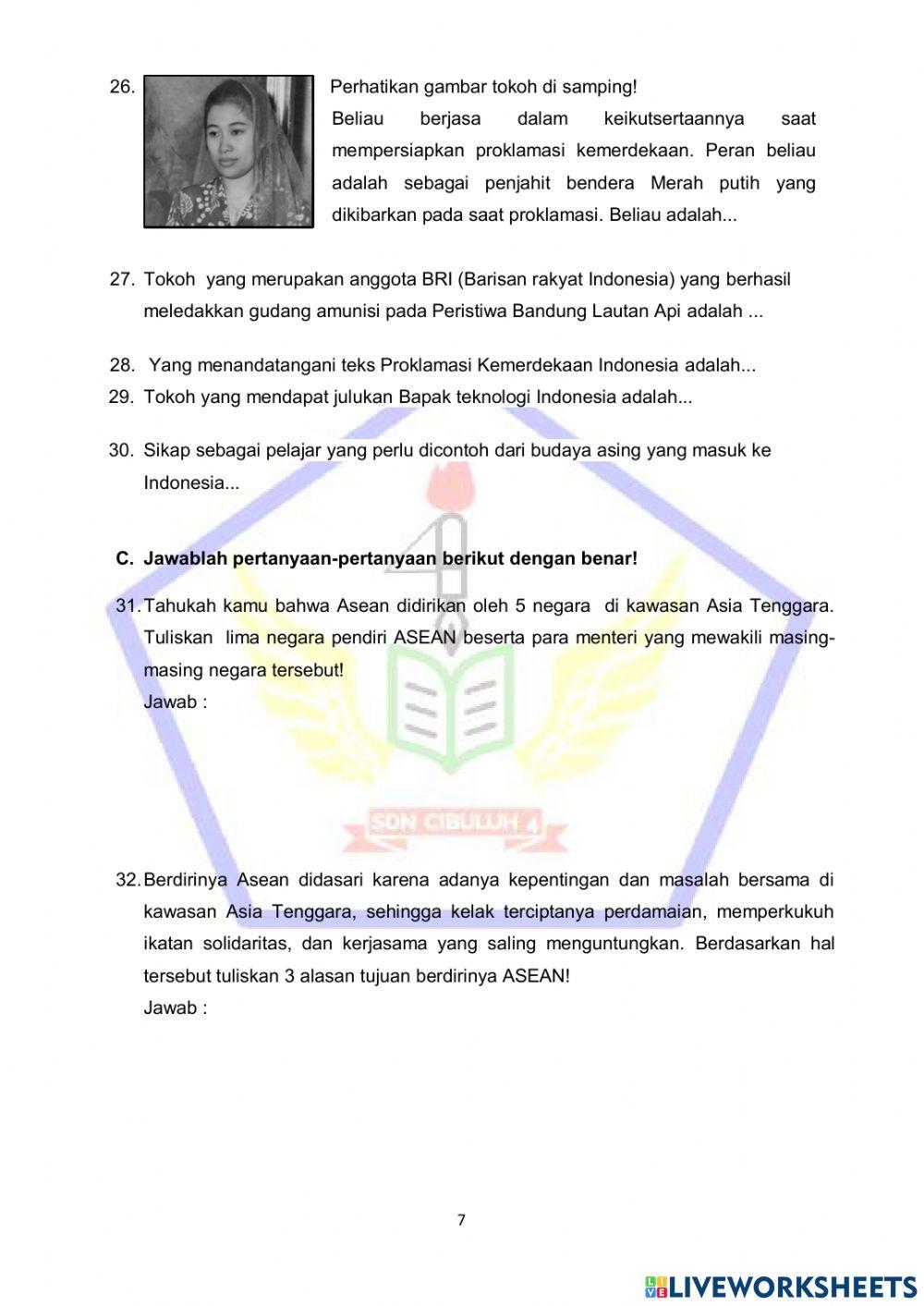 PTS Ganjil Muatan Pelajaran IPS PTS Ganjil Muatan Pelajaran IPS