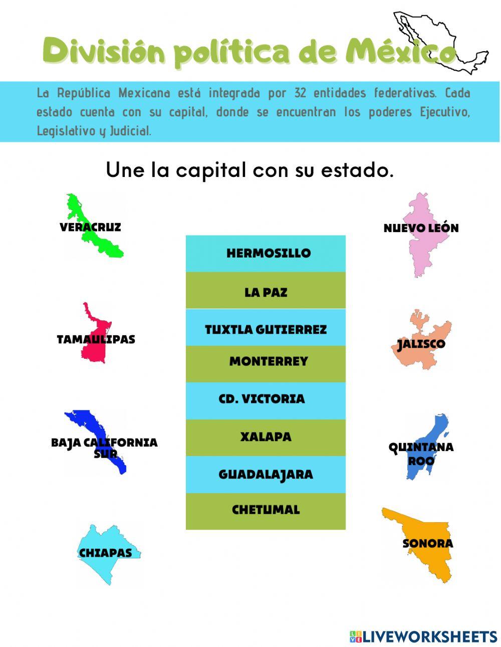 División política de México