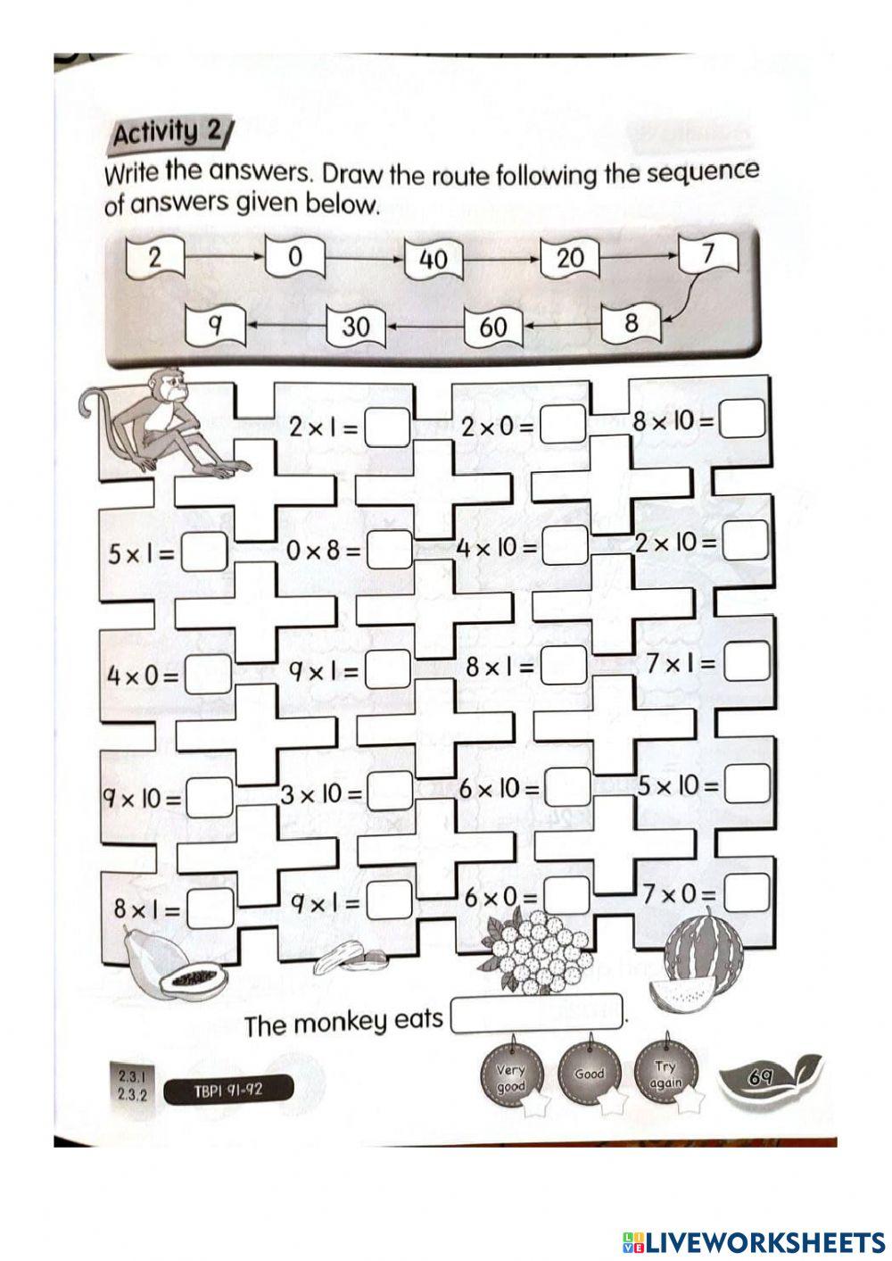 Mathematics Year 2 : Multiplication