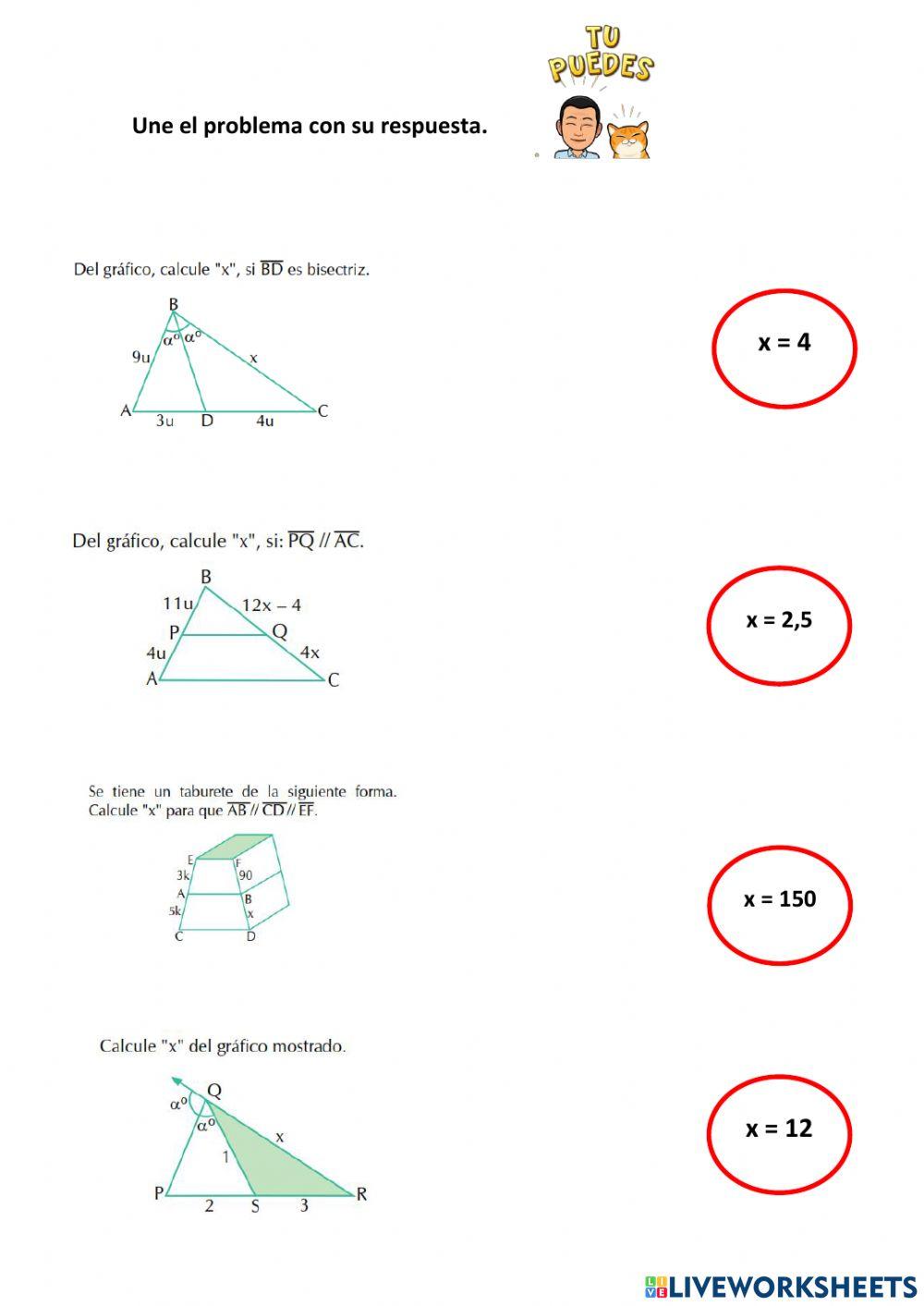 Proporcionalidad de segmentos