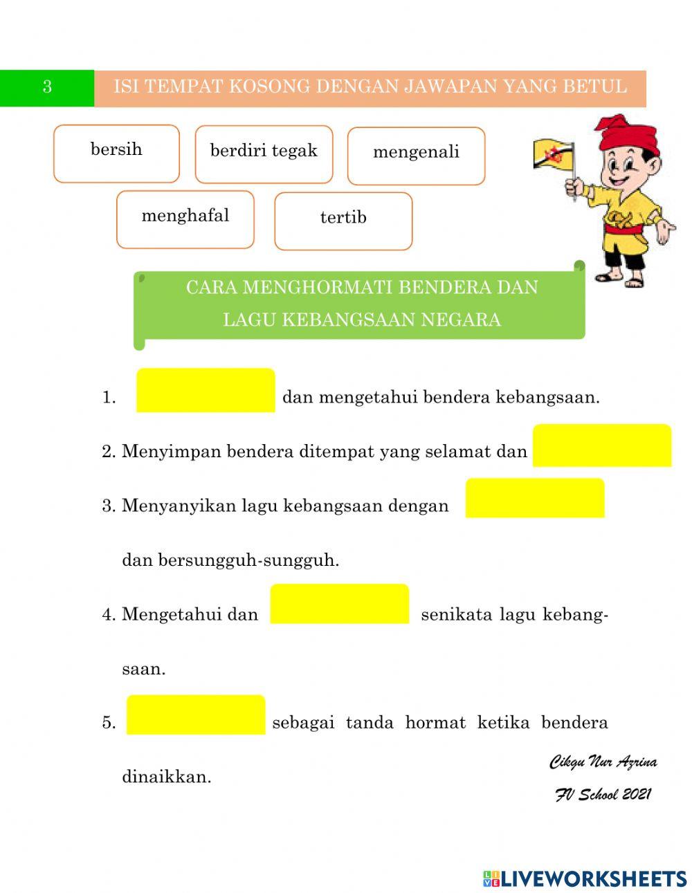 HORMATI BENDERA DAN LAGU KEBANGSAAN NEGARA 
