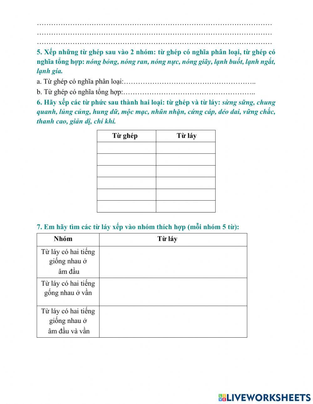 Ôn tập tuần 5-lớp 4