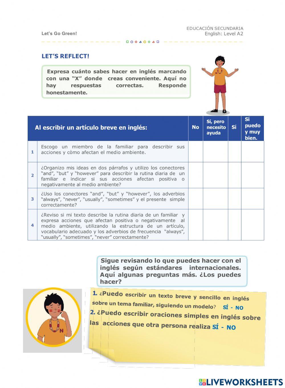 Activity 3 of let-s go green