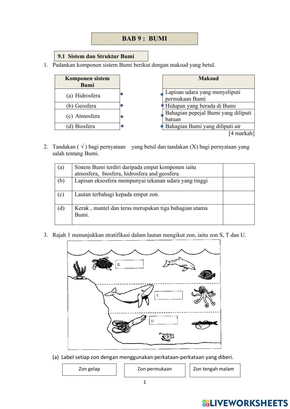 Sains: Bumi Tingkatan 1