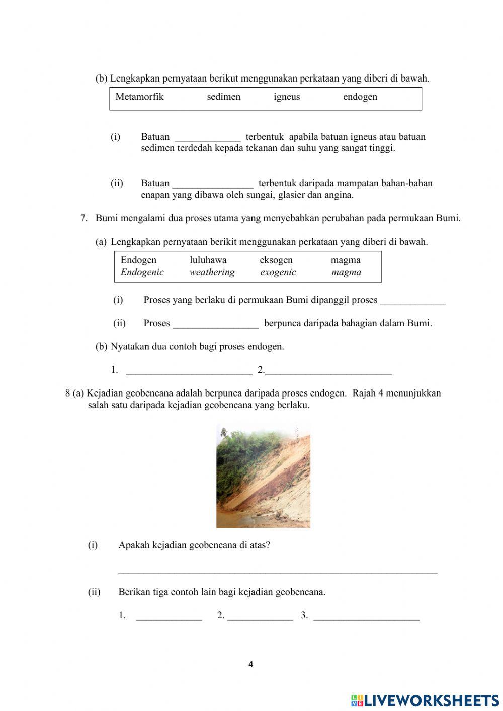 Sains: Bumi Tingkatan 1