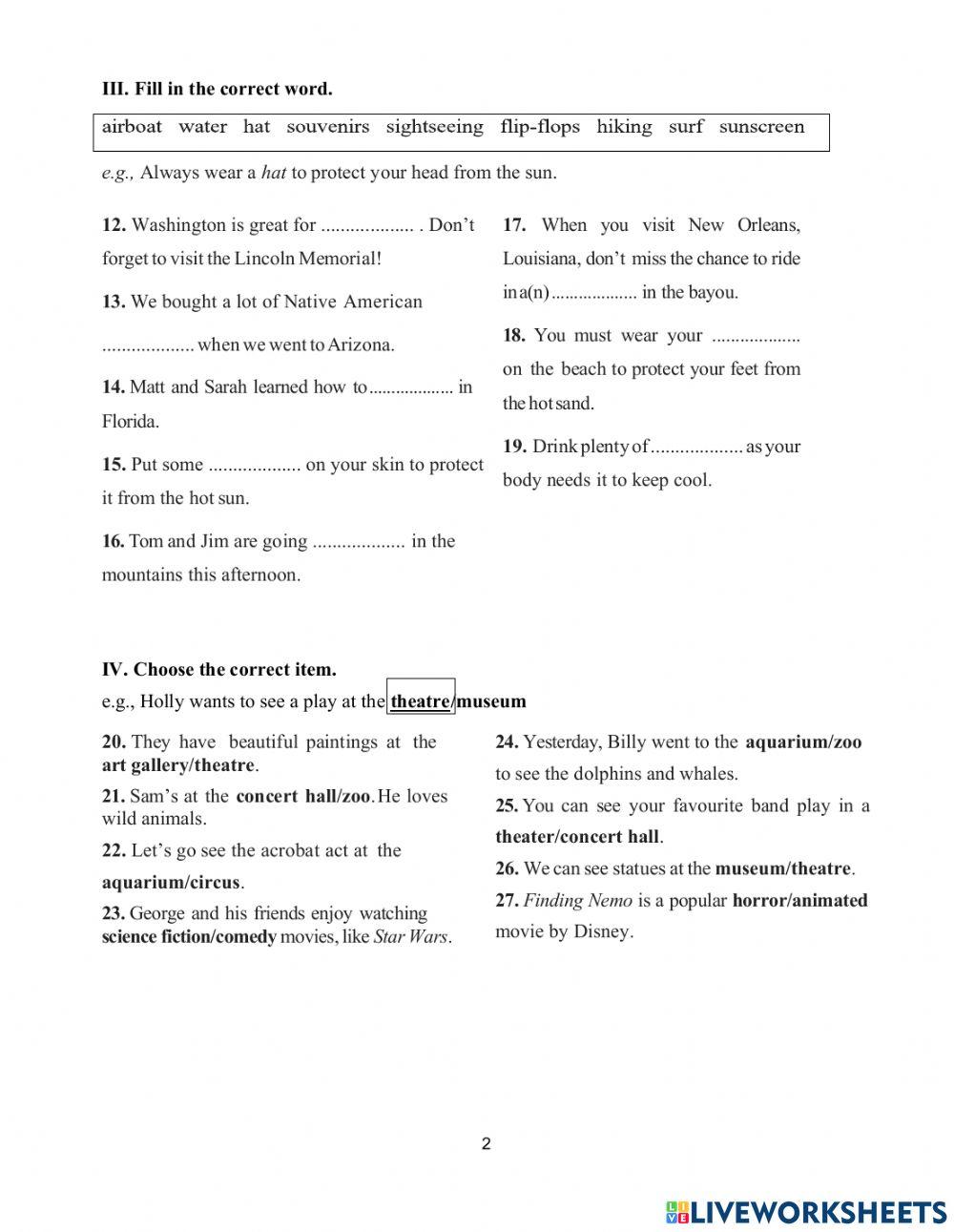 DS - Access 1 - Test 4 Vocab + Gr