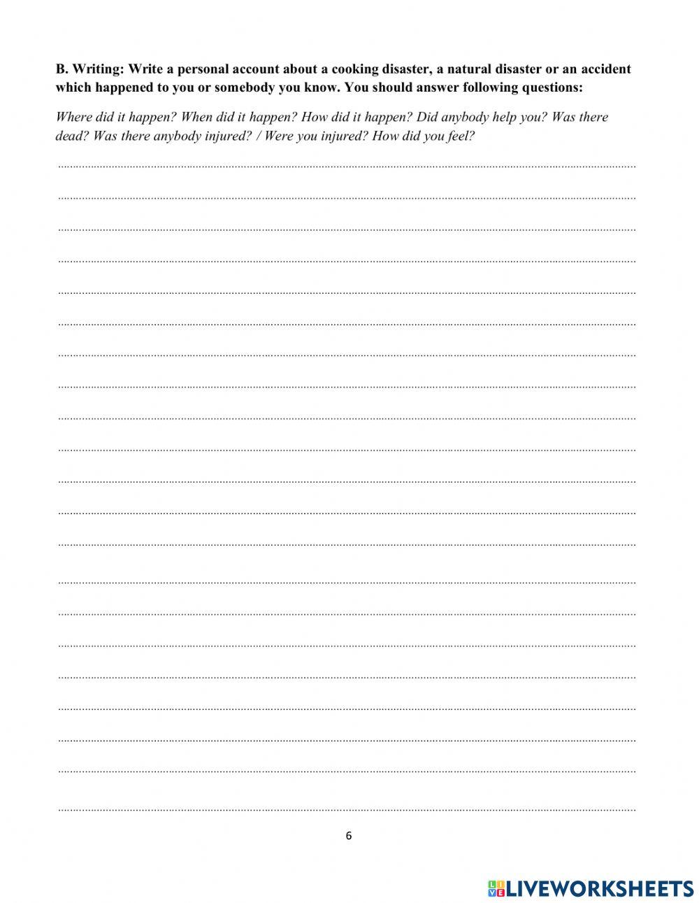 DS - Fa5 - Test 3 Writing