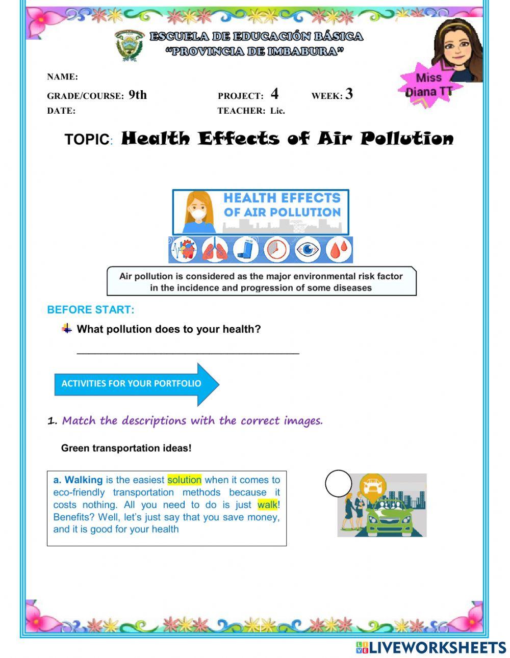 To protect our health