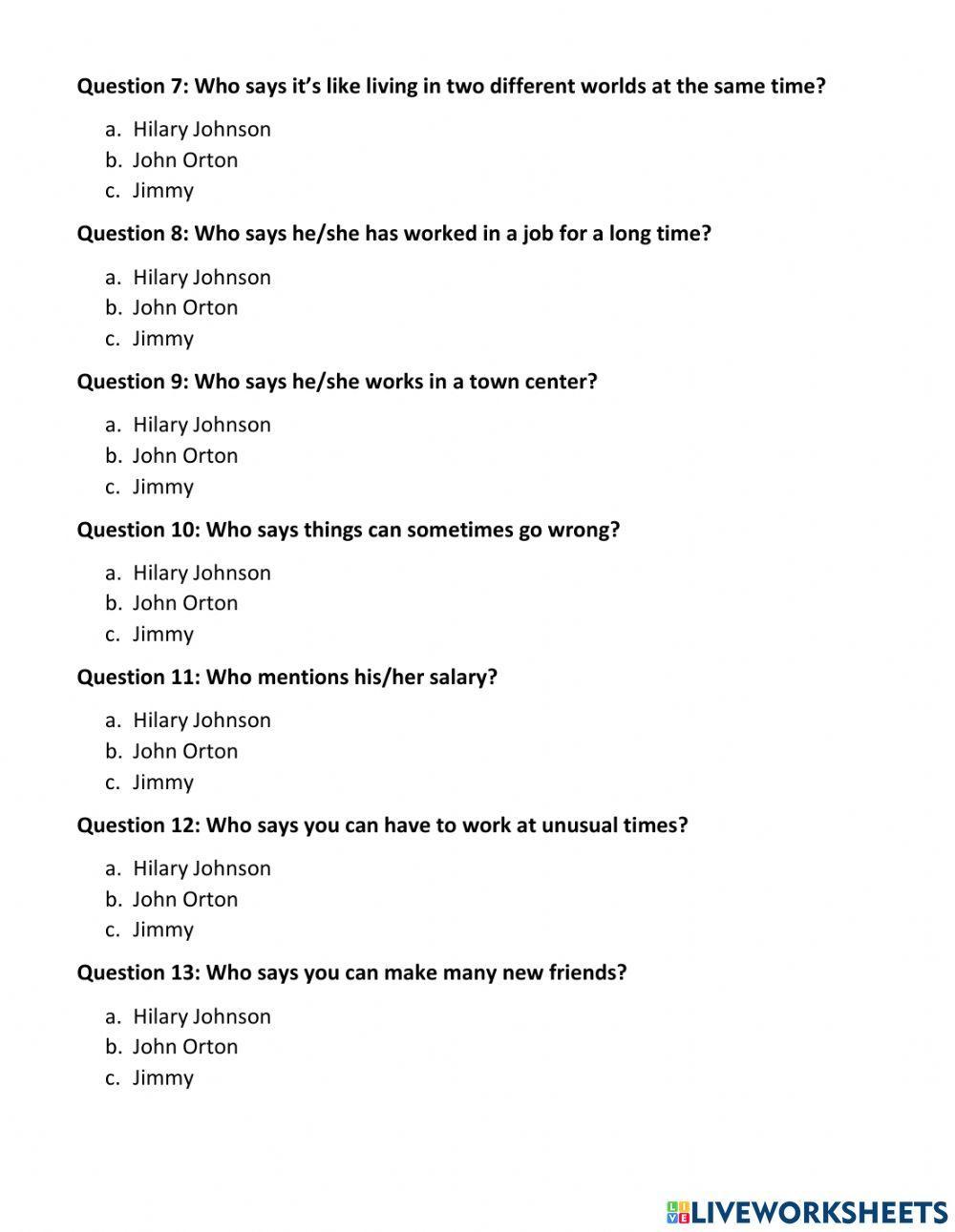 KET Reading Sept 22nd