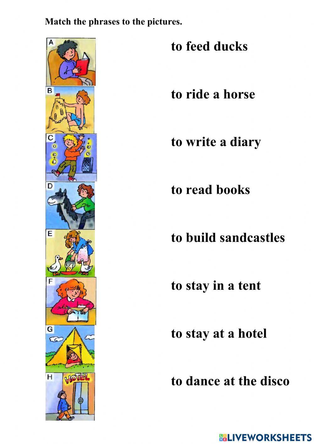 Match the words to the pictures