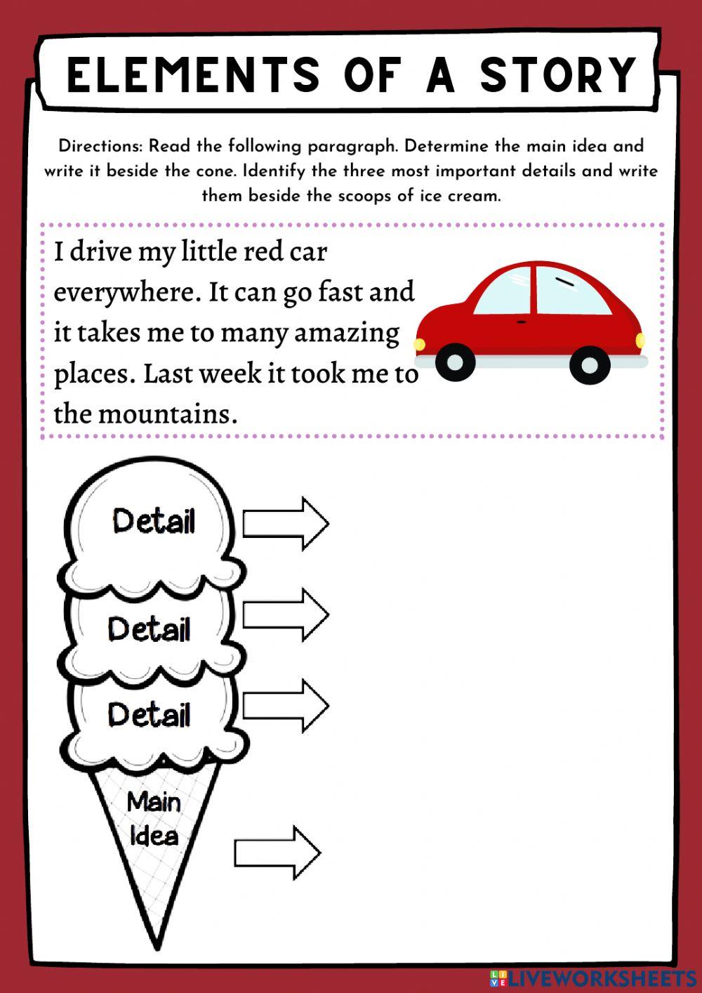 Main Idea and Supporting details