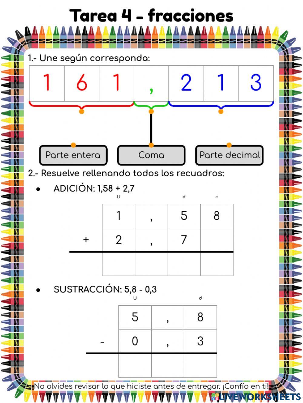 Fraccionando en casa nº4