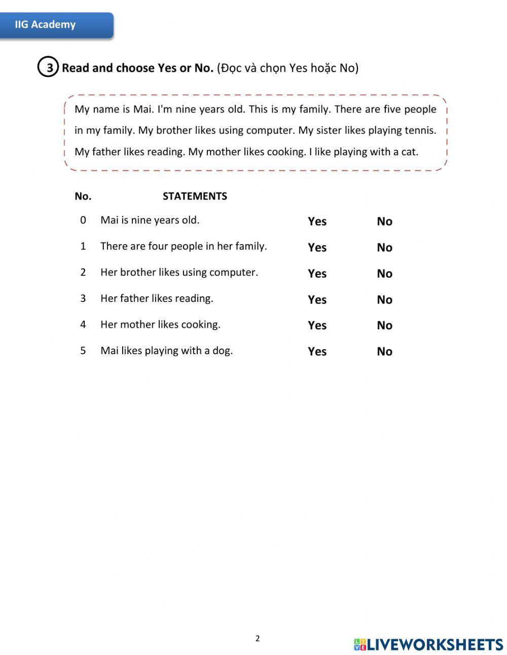 IIG-Grade 3-Worksheet 3