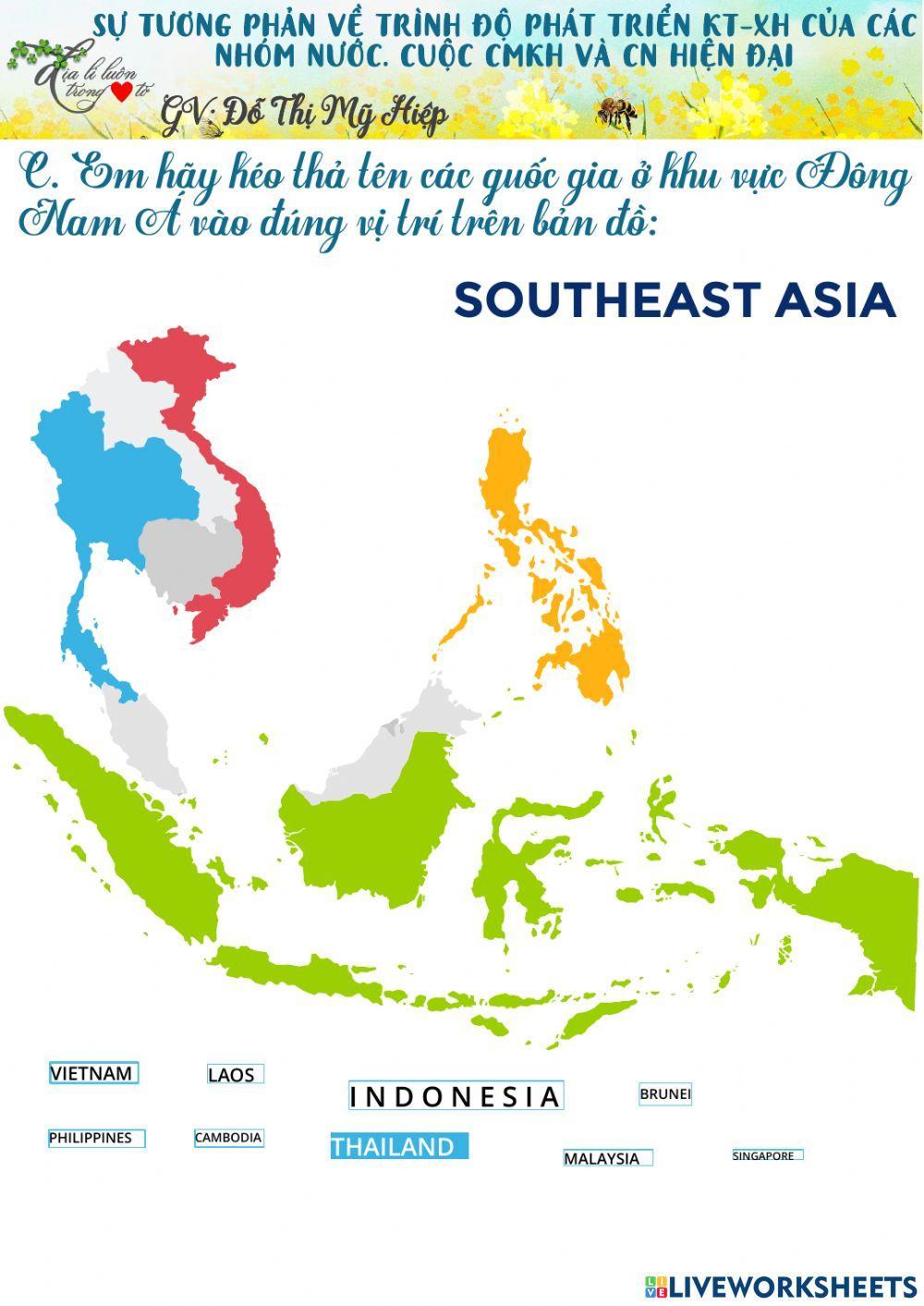 Bài tập. SỰ TƯƠNG PHẢN GIỮA CÁC NHÓM NƯỚC