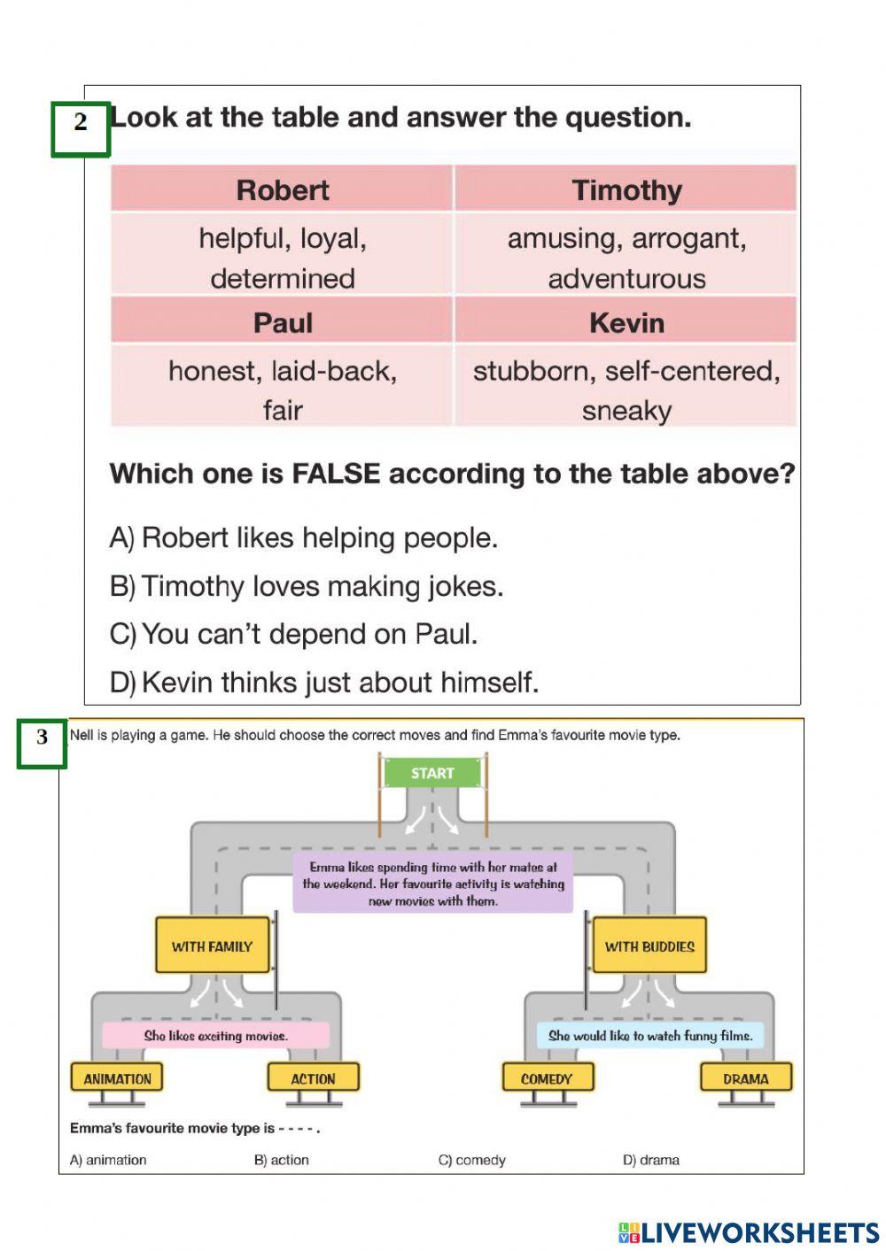 8. sinif 1. üni̇te deneme