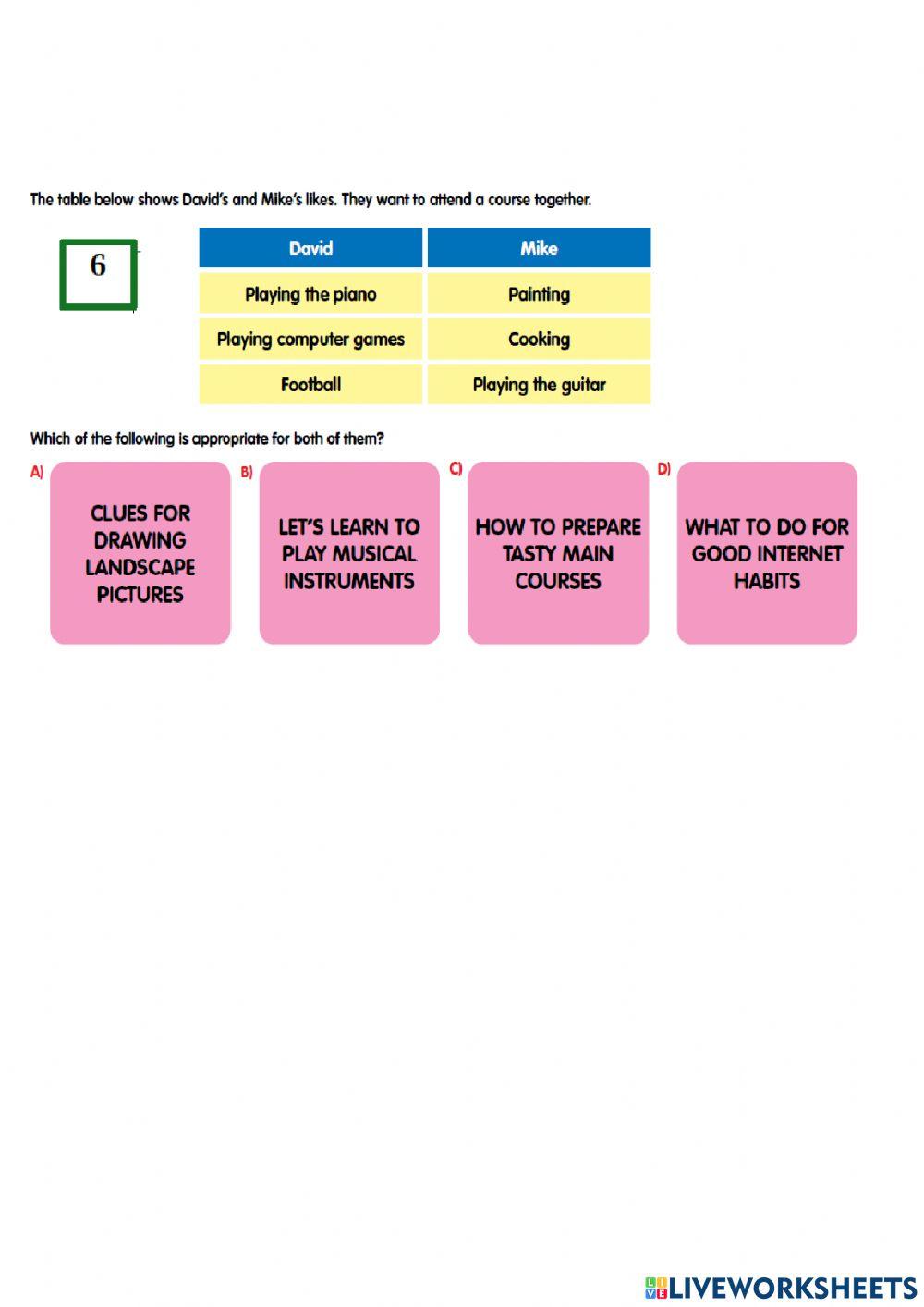 8. sinif 1. üni̇te deneme