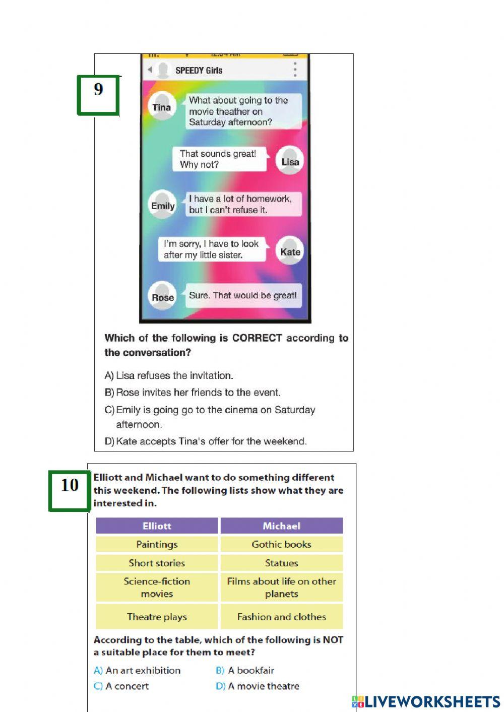 8. sinif 1. üni̇te deneme