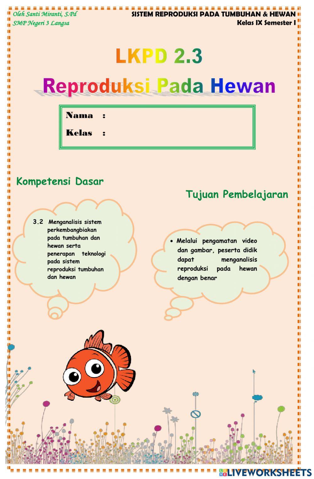 Sistem Reproduksi pada Hewan