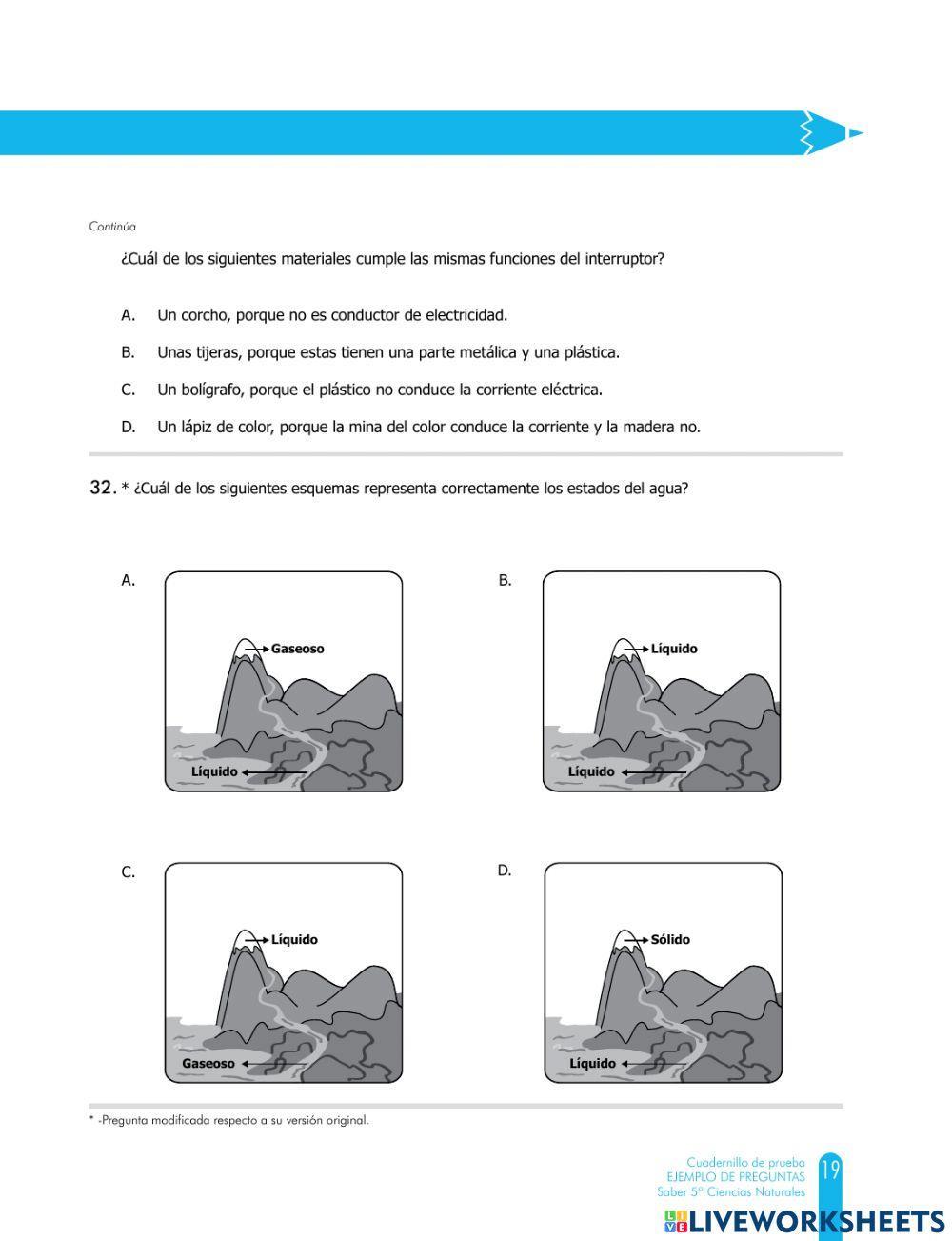Prueba saber 2 ciencias naturales 5