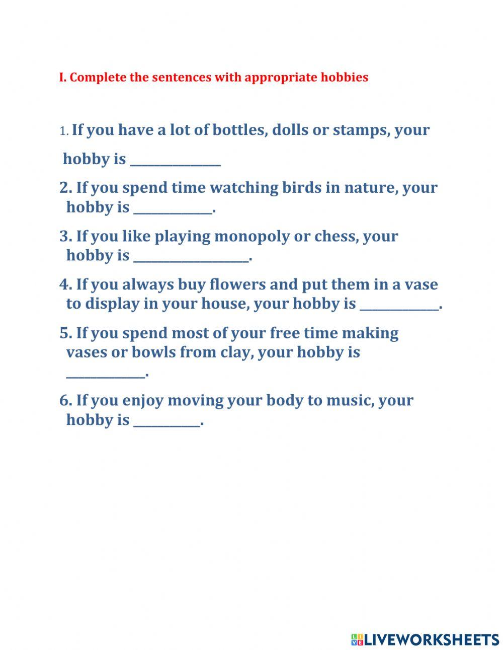 Fill in the mising words