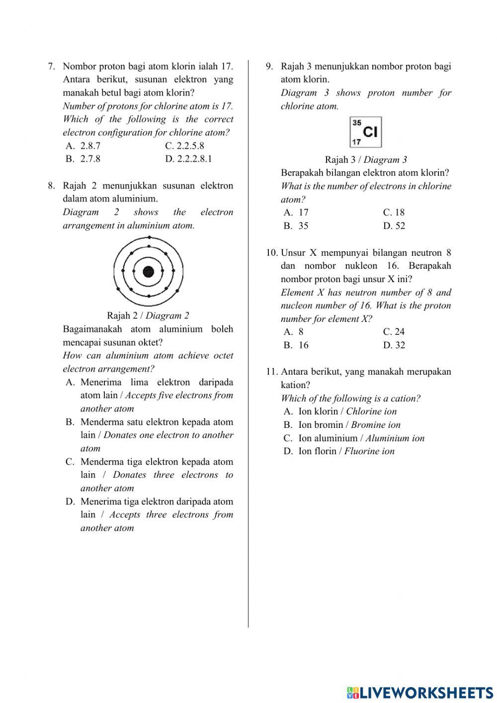 Latihan Topikal Sains T4 Bab 8