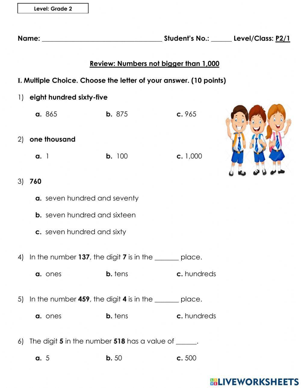 Math quiz