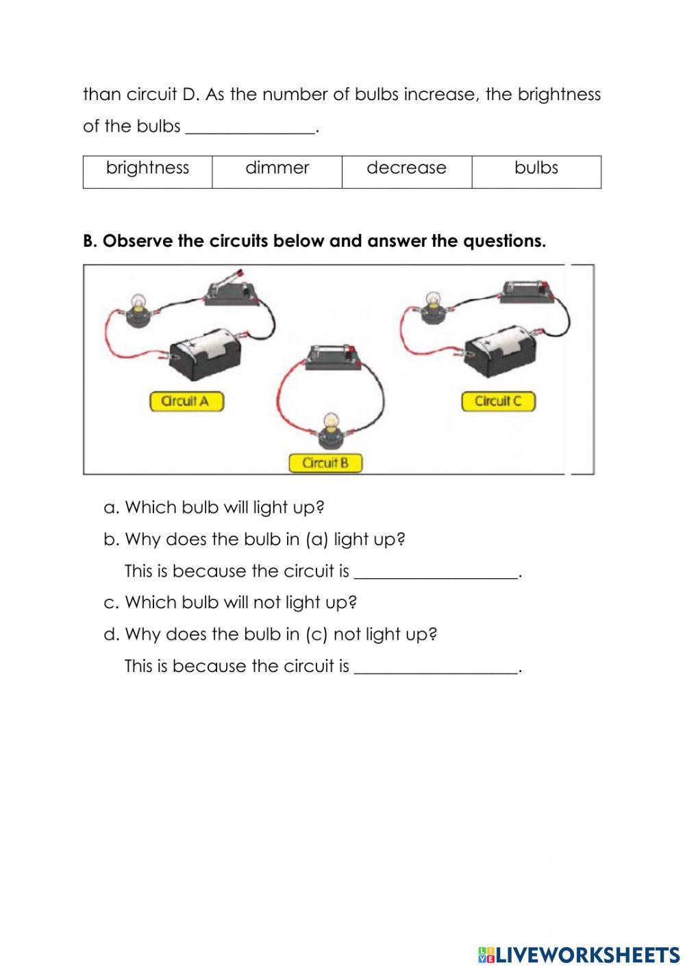 How do changes affects electric circuits
