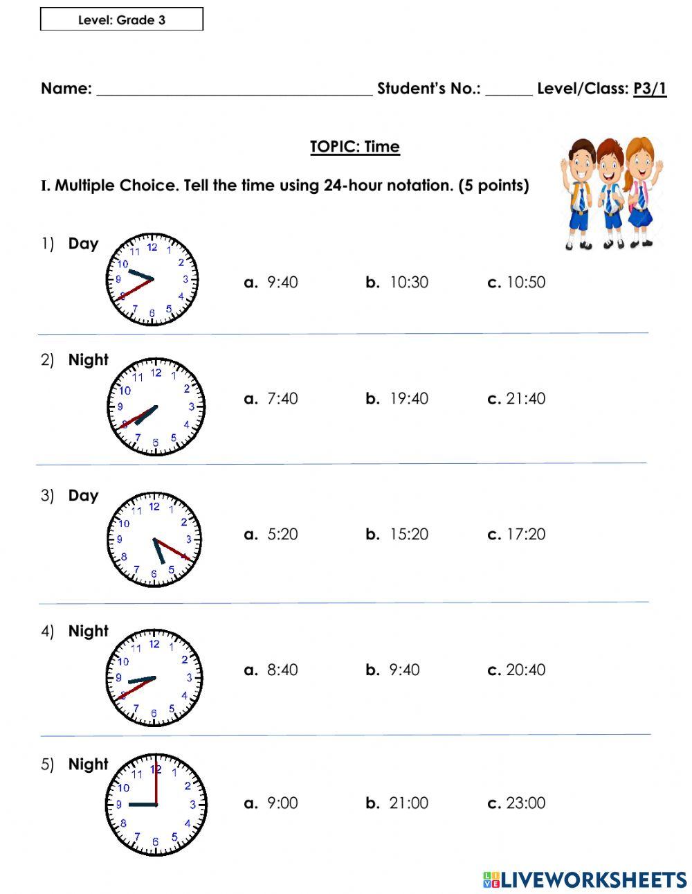 quiz de matematica 3 ano