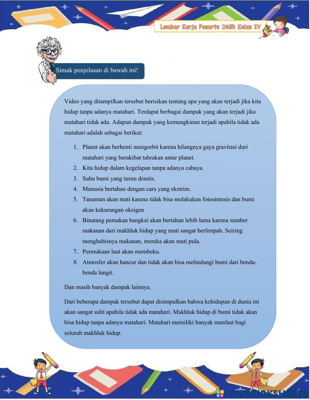 Kelas IV Semester 1 Tema 2 Selalu Berhemat Energi Subtema 1 Sumber Energi Pembelajaran 1