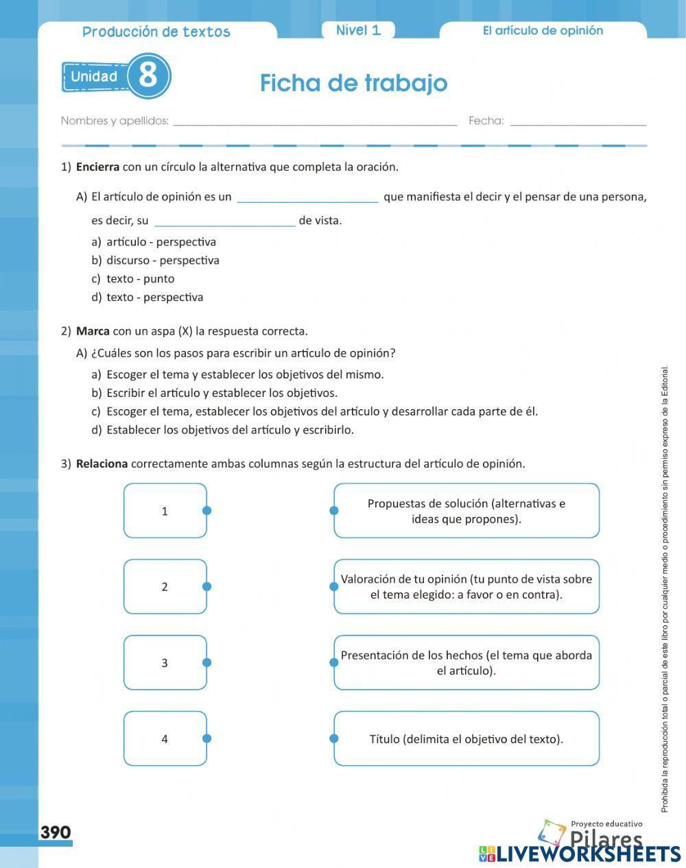 Artículo de opinión