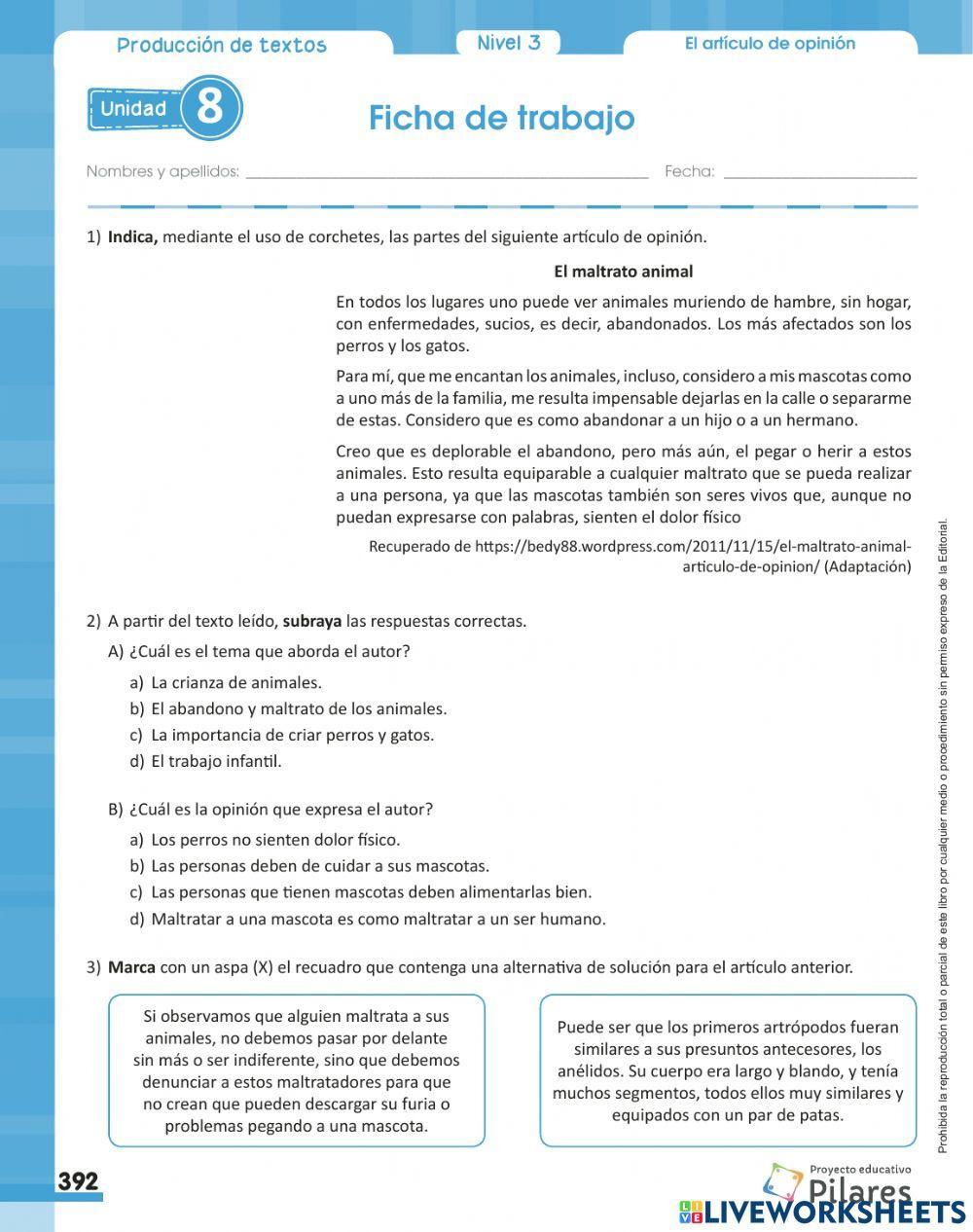 Artículo de opinión