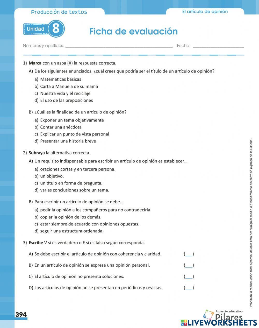 Artículo de opinión