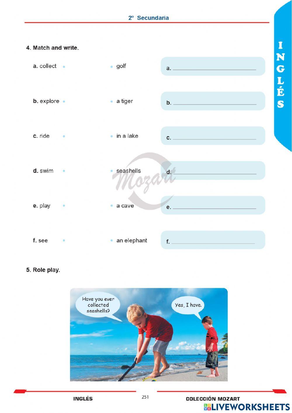 Unidad 8 - inglés 2°