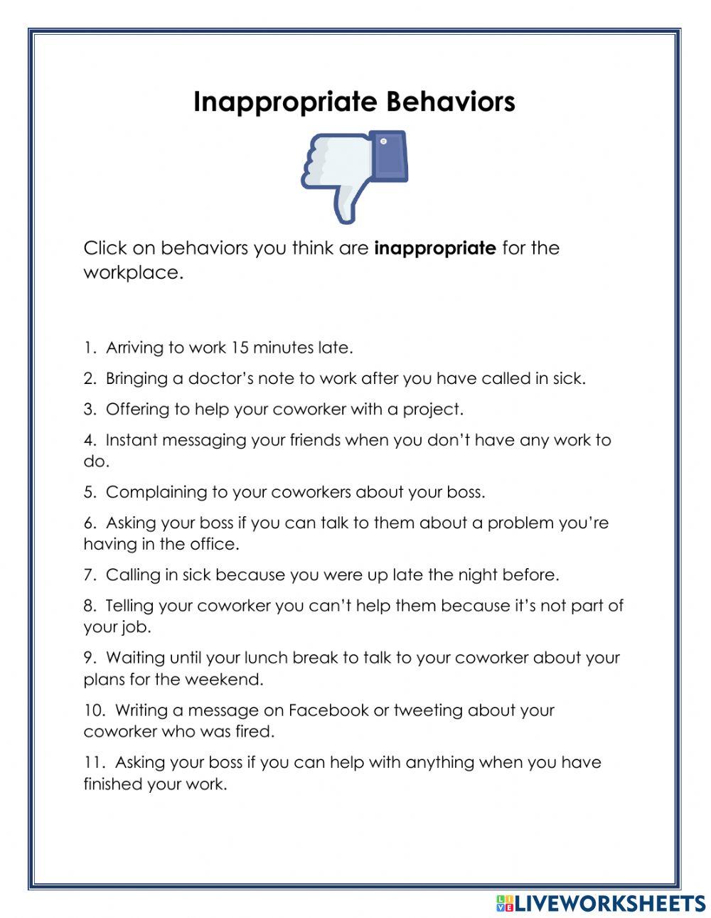Appropriate Vs Inappropriate Behavior Worksheets appropriate-vs-inappropriate-behavior-worksheets