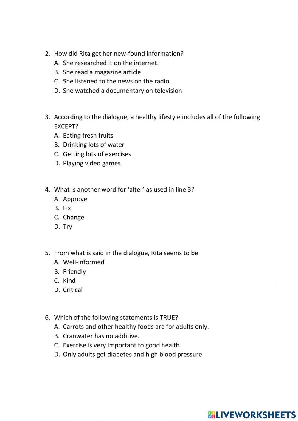 Rita & Carol Dialogue